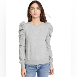 Rebecca Minkoff Janine Gray Puff Sleeve Sweatshirt